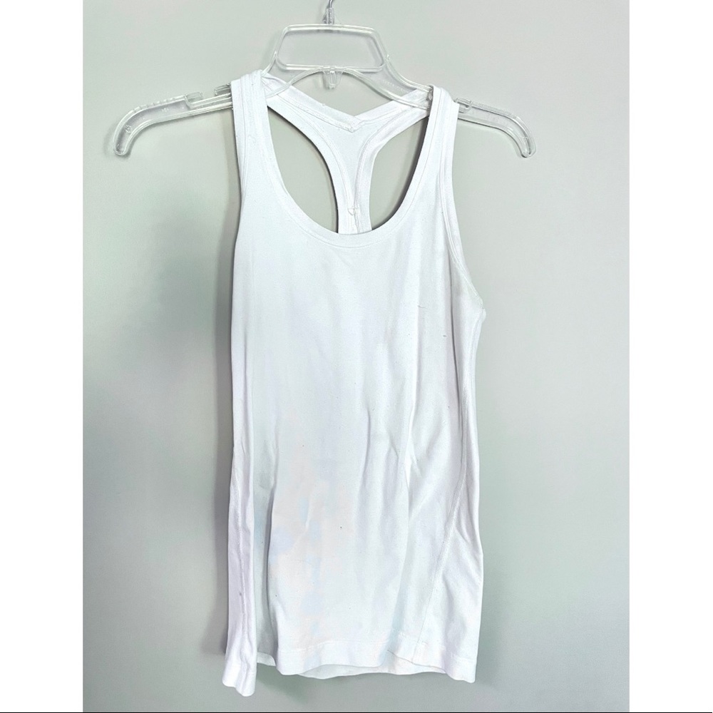 Lululemon Cool Racerback Tank in white– Size 6